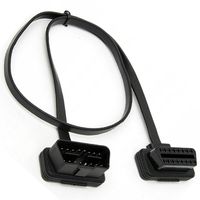 PRZEDŁUŻKA PRZEDŁUŻACZ ADAPTER PŁASKI KABEL 60cm OBD2 16PIN MĘSKI ŻEŃSKI HQ