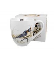 KUBEK DUŻY XXL DUO PTAKI JASKÓŁKI NA PREZENT 1000 ML