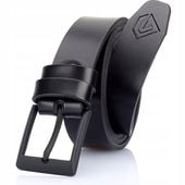 PASEK MĘSKI GRACIO CZARNA KLAMRA KLASYK Skórzany