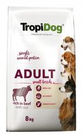TROPIDOG Small Mini Beef 8kg Adult Wołowina dla małych ras