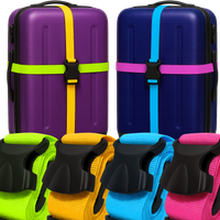 4X PAS ZABEZPIECZAJĄCY DO WALIZKI TORBY BAGAŻU MOCNY PASEK SPINAJĄCY BAGAŻ