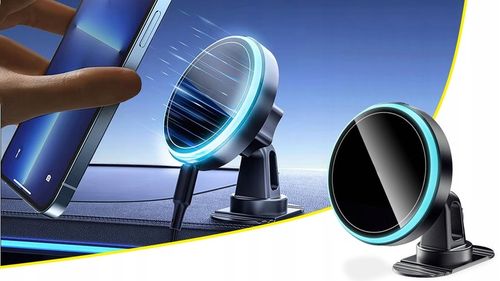 UCHWYT NA TELEFON DO SAMOCHODU ŁADOWARKA INDUKCYJNA SAMOCHODOWA DO MAGSAFE na Arena.pl