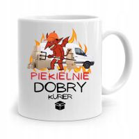 Kubek Prezent Dla Kuriera Piekielnie Dobry Kurier Z Nadrukiem Ze Zdjęciem