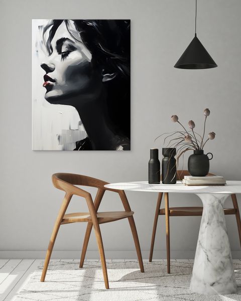 Obraz Canvas PORTRET Kobiety Czerwone Usta Abstrakcja 20cm x 30cm zdjęcie 15