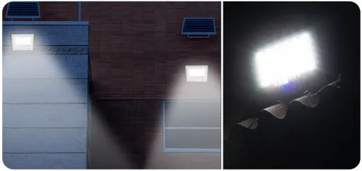 MOCNY NAŚWIETLACZ LED HALOGEN LAMPA SOLARNA ZEWNĘTRZNA IP67 100W 10.000lm zdjęcie 2