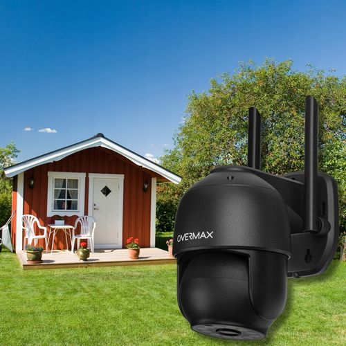 KAMERA ZEWNĘTRZNA OBROTOWA ULTRA HD WIFI 4MPx 4x ZOOM 2.5K PTZ IP66 CZARNA na Arena.pl
