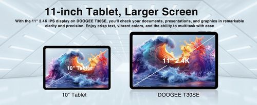 DOOGEE T30SE Tablet 11" 2.4K 9GB/128GB Android 14 WIFI SIM Hi-Res 8580mAh na Arena.pl