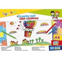 blok rysunkowy a4 20k biały 70g gimboo a'6