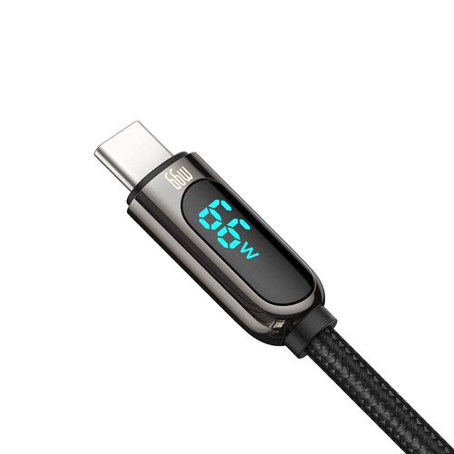 Kabel USB do USB-C Baseus Display, 66W, 1m (czarny) na Arena.pl