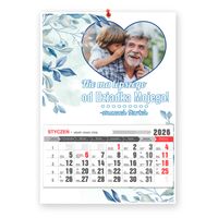 Kalendarz ścienny ze zdjęciem 2026 dla dziadka Dzień dziadka prezent