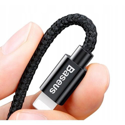 BASEUS 2IN1 2-PORT CAR CHARGER + LIGHTNING CABLE BLACK na Arena.pl