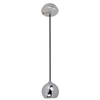 Wisząca LAMPA halogenowa JAMES FH5951-BCB-120 Italux metalowa OPRAWA kula ZWIS ball chrom