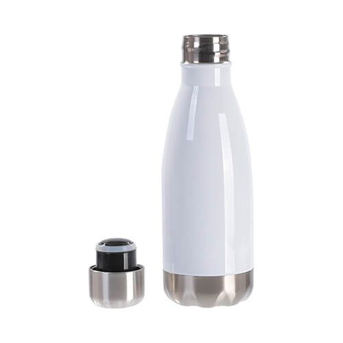 Butelka 350 ml do sublimacji - biała ze srebrnym dnem na Arena.pl