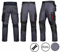 Spodnie Robocze Do Pasa Bhp Ultratech Mocne Wygodne Ripstop Stretch Grey 52