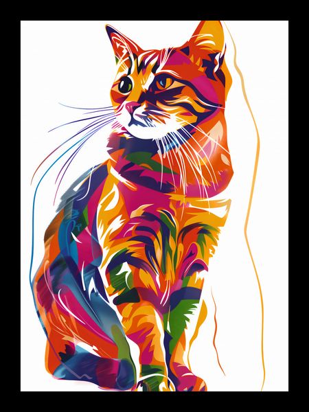 Plakat 13x18cm Nasycony Kot zdjęcie 2