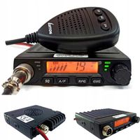 RADIO CB LUITON LT-198 MINI ASQ 12V/24V ZALUTOWANY WTYK ZAPALNICZKI AM FM