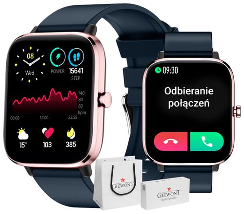 Smartwatch Giewont Dynamic SmartCall GW230-5 - RoseGold/Deep Ocean na Arena.pl