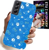 ETUI DO SAMSUNG GALAXY S22 PLUS - ŁAPKI KOŚCI PIES PATROL WZORY DLA DZIECI