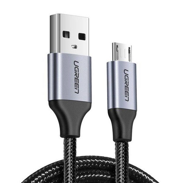 Kabel USB do Micro USB UGREEN  US290 QC 3.0 2.4A 1.5m (czarny) zdjęcie 1