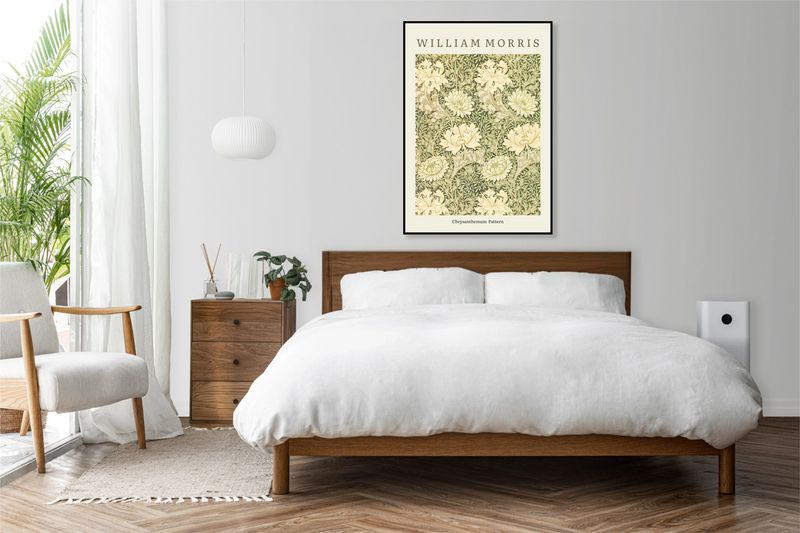 Obraz 50x70cm Design Chrysanthemum Pattern, Morris Vintage do Salonu zdjęcie 3