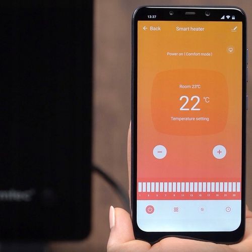 Grzejnik elektryczny ścienny szklany energooszczędny 1,5 kW WiFi EGW-15B na Arena.pl