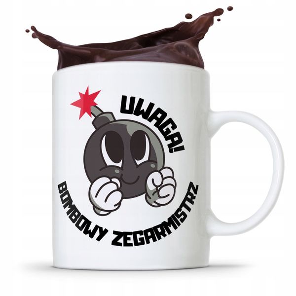 Kubek Prezent Zegarmistrza Bombowy Zegarmistrz Z Nadrukiem Ze Zdjęciem zdjęcie 1