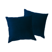 Welurowa poszewka dekoracyjna Werona 40x40 granatowa