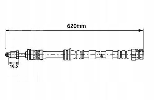 10206T Teflonowy przewód hamulcowy OEM 83A611707B Cupra Formentor VZ5 przód na Arena.pl