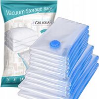 WORKI PRÓŻNIOWE Na Ubrania Pościel Torby, ZESTAW 12 SZTUK , 4 ROZMIARY