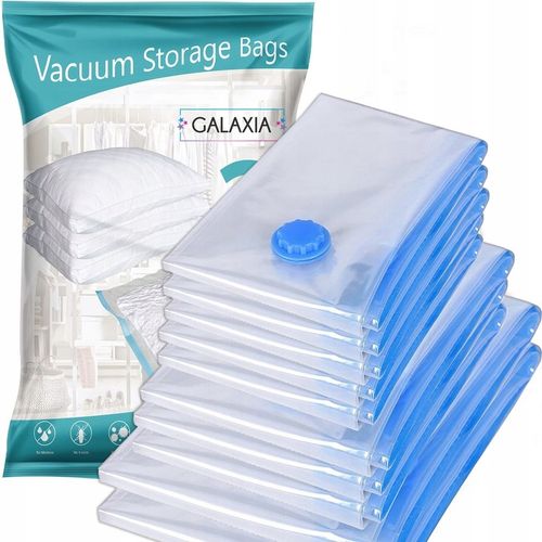 WORKI PRÓŻNIOWE Na Ubrania Pościel Torby, ZESTAW 12 SZTUK , 4 ROZMIARY na Arena.pl