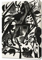 Obraz 60x90cm Birth of the Wolves, Marc Vintage do Salonu