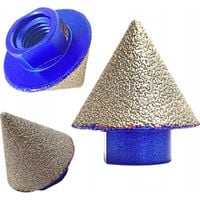 Frez diamentowy stożkowy 2-38mm M14 do gresu glazury płytek