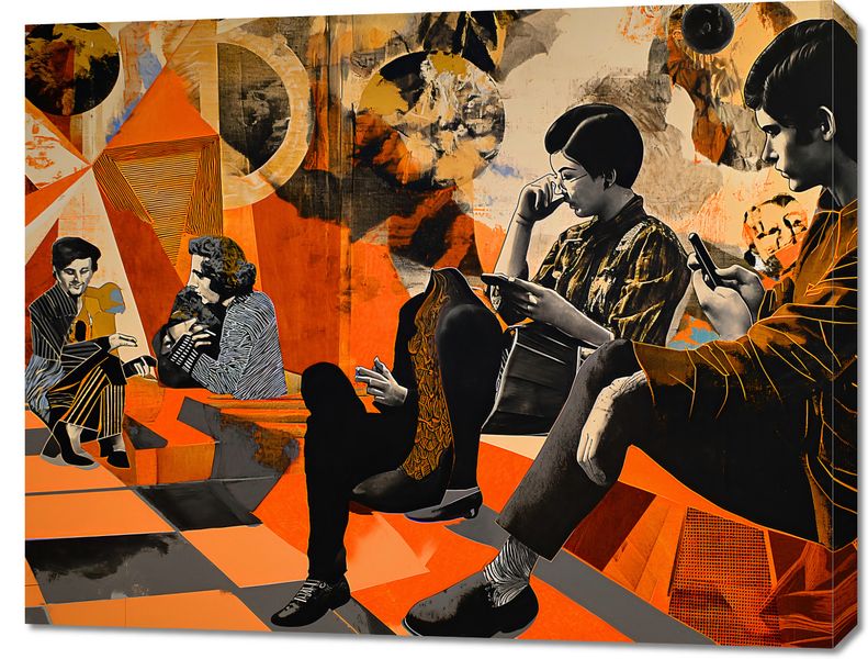 Obraz 90x70cm Przestrzeń Do Dialogu zdjęcie 1