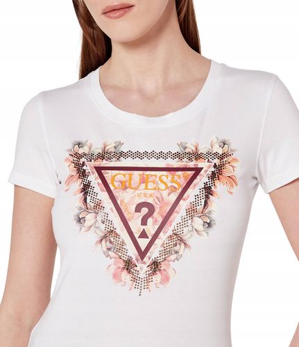 Guess T-Shirt W5YI08 J1314 Biały Regular Fit XL na Arena.pl