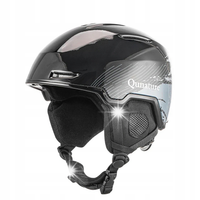 Kask narciarski snowboardowy z nausznikami rozmiar M - czarny