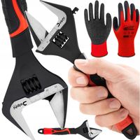 KLUCZ NASTAWNY REGULOWANY SZWED SZWEDZKI 8'' 0-39mm DO RUR HYDRAULICZNY