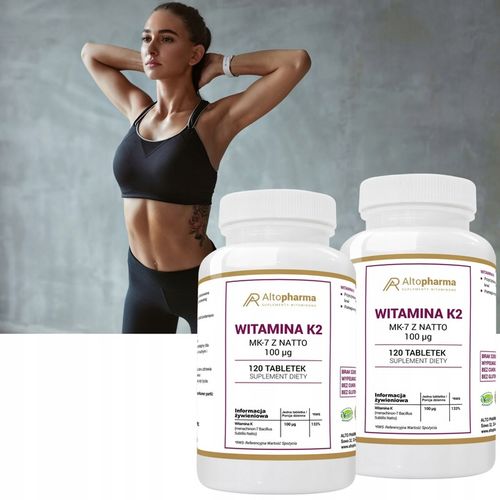 WITAMINA K2 MK-7 z natto 100µg MOCNE KOŚCI 2x120t na Arena.pl