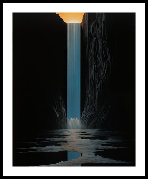 Plakat 40x50cm Wodospad Światła zdjęcie 3