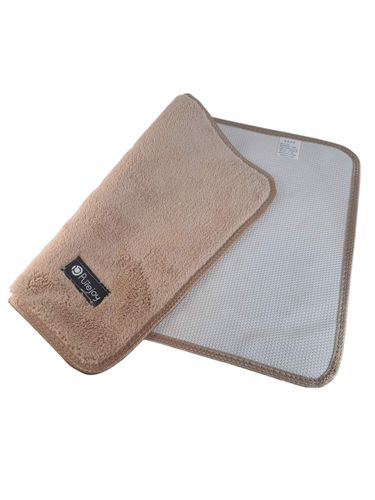 Dywanik Łazienkowy z Mikrofibry 40x60cm Beżowy na Arena.pl