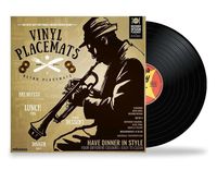 Podkładki na Stół w kształcie Płyt Winylowych - Zestaw 4 sztuk