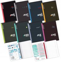 Zestaw komplet zeszytów A5 60k klasa 7-8 + ściąga kolorowa