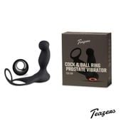 teazers cock & ball ring prostate vibrator with remote control