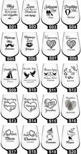 KIELISZEK do wina z grawerem na DZIEŃ KOBIET URODZINY kieliszek XXL na Arena.pl