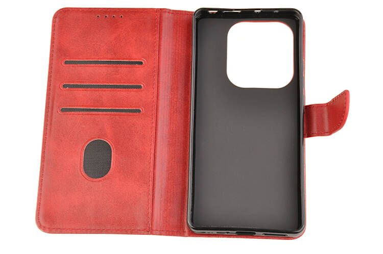 Etui portfel Wallet do Xiaomi Redmi Note 13 Pro 4G czerwony zdjęcie 3