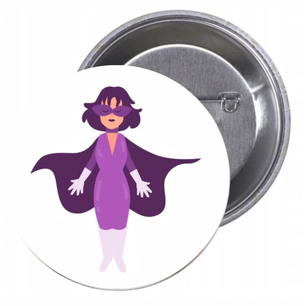 Przypinki buttony SUPER BOHATER twój wybór zdjęcie 1