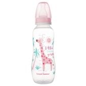 CANPOL Butelka wąska PP 330ml 12m+ Africa różowa