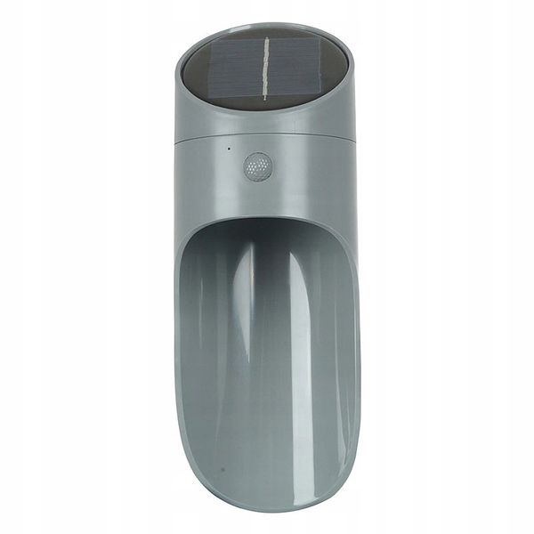 Lampa kinkiet zewnętrzny solarny LED czarny/szary zdjęcie 2