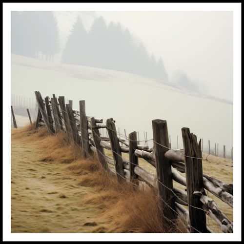 Plakat 80x80cm Spowity Mgłą na Arena.pl