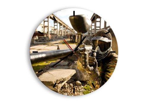 Zegar Ścienny - Paintball Gra - 40X40 Cm - C3Ar40X40-0140 na Arena.pl