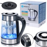 Czajnik Elektryczny Regulacja Temperatury Aigostar 2200W 1,7L Srebrny/Szary